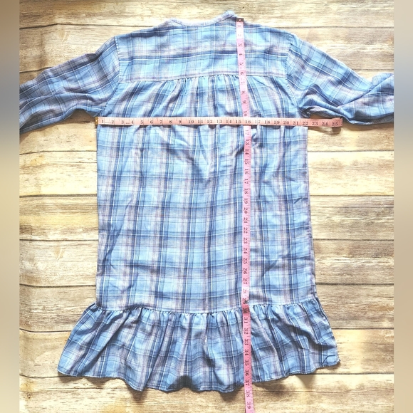 Max Studio Plaid Shirt Dress Sixe L - Picture 5 of 5
